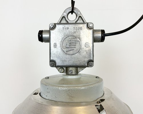 Industrial Aluminium Light with Glass Cover from Elektrosvit, 1970s-CGF-1703762