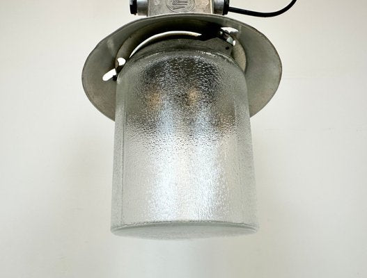 Industrial Aluminium Light with Glass Cover from Elektrosvit, 1970s-CGF-1717912