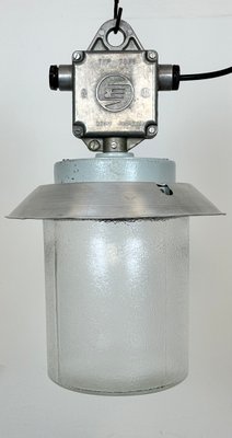 Industrial Aluminium Light with Glass Cover from Elektrosvit, 1970s-CGF-1717912