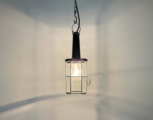 Industrial Bakelite Hanging Work Lamp, 1960s-CGF-1268392