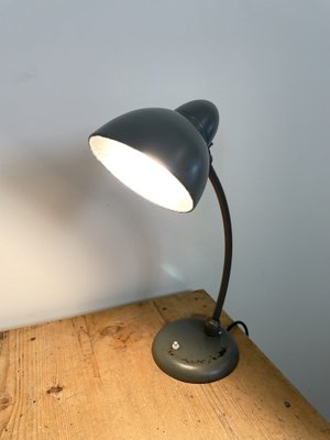 Industrial Bauhaus Table Lamp in Grey, 1930s-CGF-986316