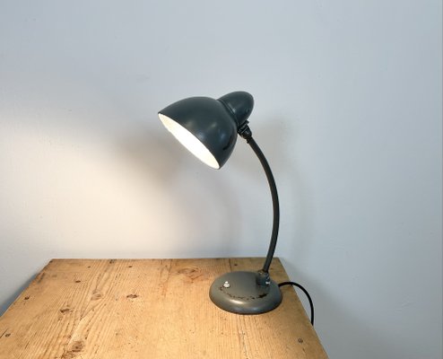 Industrial Bauhaus Table Lamp in Grey, 1930s-CGF-986316