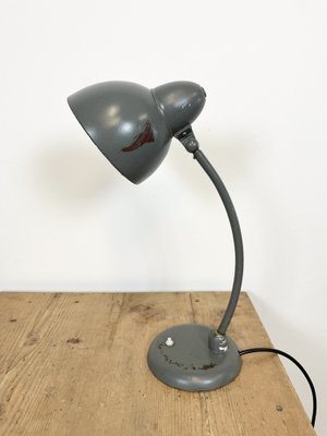 Industrial Bauhaus Table Lamp in Grey, 1930s-CGF-986316