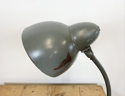 Industrial Bauhaus Table Lamp in Grey, 1930s-CGF-986316