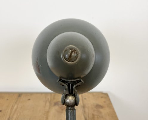 Industrial Bauhaus Table Lamp in Grey, 1930s-CGF-986316