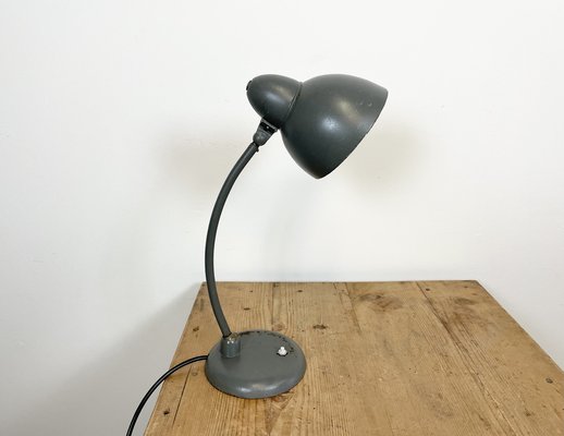 Industrial Bauhaus Table Lamp in Grey, 1930s-CGF-986316