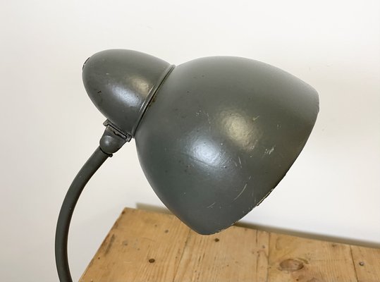 Industrial Bauhaus Table Lamp in Grey, 1930s-CGF-986316