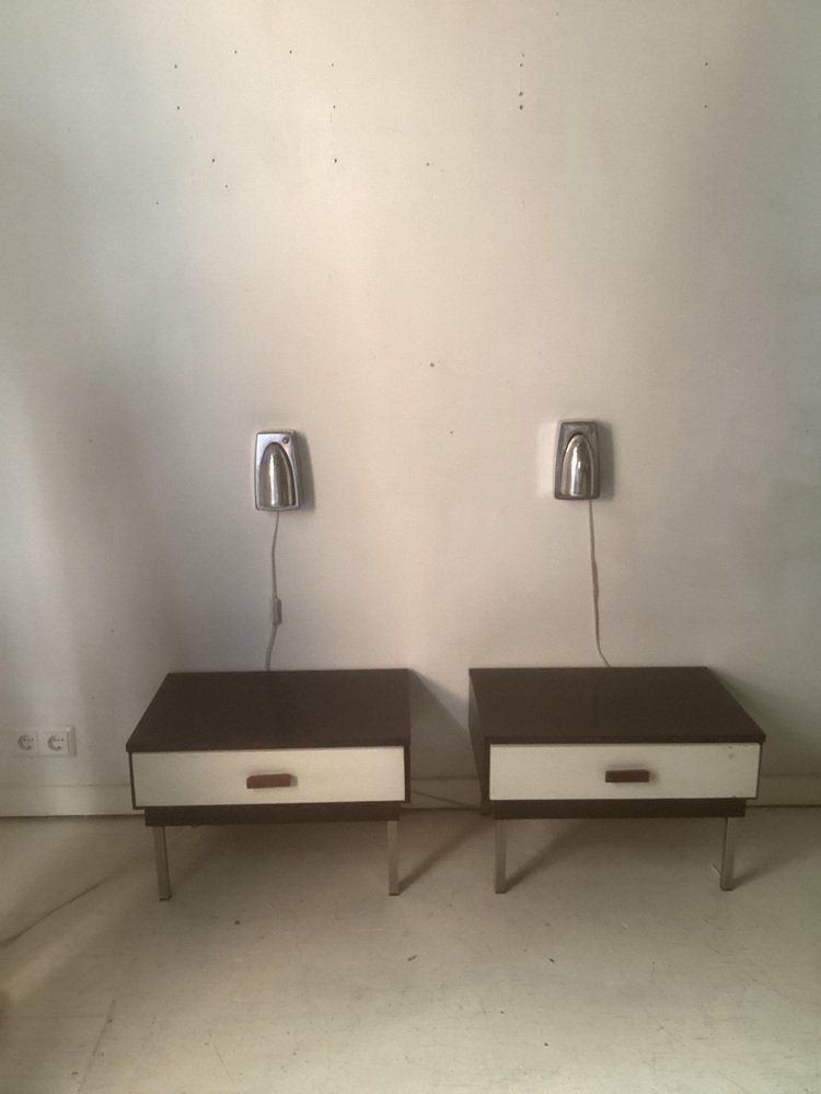 Industrial Bedside Wall Lights by Raymond Loewy for Swivelier, 1960s, Set of 2