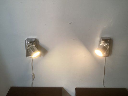 Industrial Bedside Wall Lights by Raymond Loewy for Swivelier, 1960s, Set of 2-SU-1705782