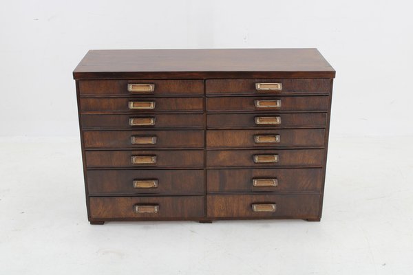 Industrial Beech Chest of Drawers, 1940s-TZ-2018652