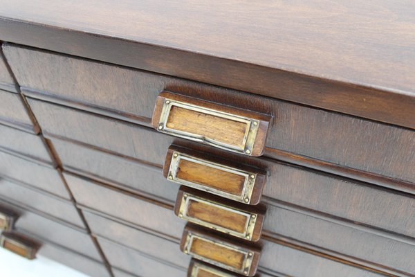 Industrial Beech Chest of Drawers, 1940s-TZ-2018652