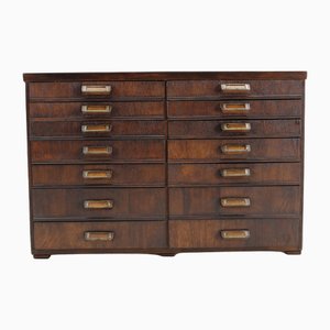 Industrial Beech Chest of Drawers, 1940s-TZ-2018652