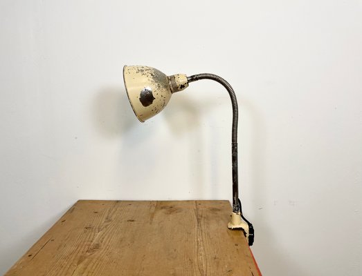 Industrial Beige Gooseneck Table Lamp from Instala, 1960s-CGF-1110379