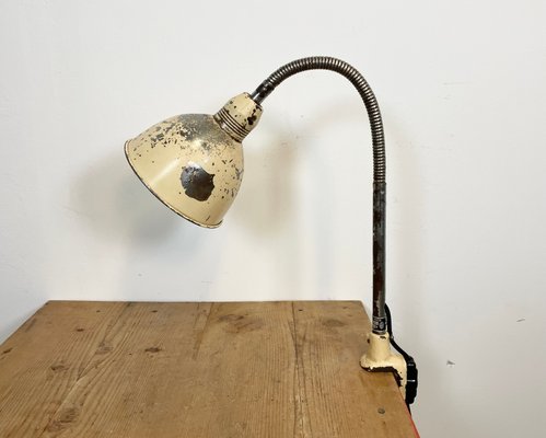 Industrial Beige Gooseneck Table Lamp from Instala, 1960s-CGF-1110379