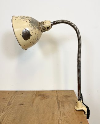 Industrial Beige Gooseneck Table Lamp from Instala, 1960s-CGF-1110379