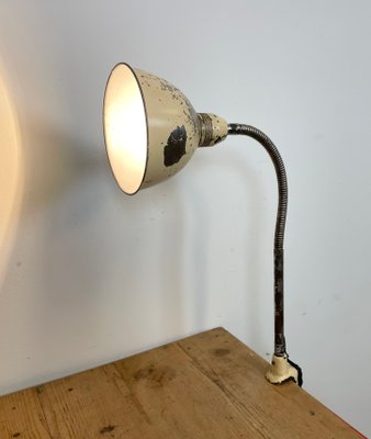 Industrial Beige Gooseneck Table Lamp from Instala, 1960s-CGF-1110379