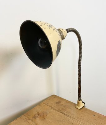 Industrial Beige Gooseneck Table Lamp from Instala, 1960s-CGF-1110379