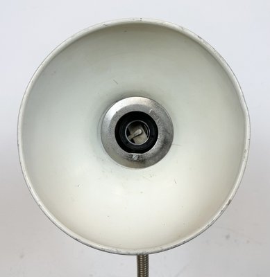 Industrial Beige Gooseneck Table Lamp from Polam, 1960s-CGF-1718323