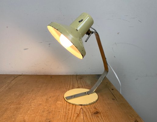 Industrial Beige Table Lamp from Metal Mot, 1960s-CGF-1423072