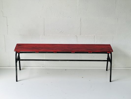 Industrial Bench in Pine, 1970s-ALG-1352965