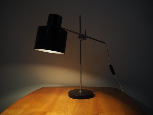 Industrial Black Bakelite Table Lamps, Czechoslovakia, 1970s, Set of 2-TZ-733829