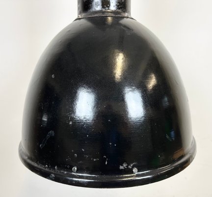 Industrial Black Enamel Factory Hanging Lamp, 1950s-CGF-1720930