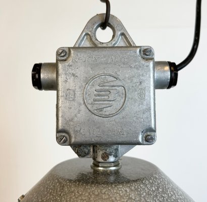 Industrial Black Enamel Factory Lamp from Elektrosvit, 1960s-CGF-1785026