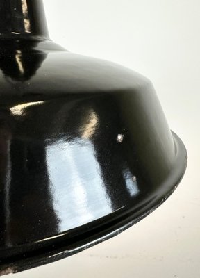 Industrial Black Enamel Hanging Lamp from Reluma, 1950s-CGF-1440518