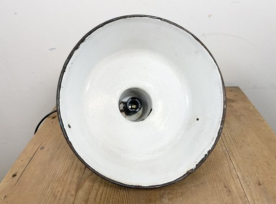 Industrial Blue Enamel Factory Pendant Lamp, 1960s-CGF-1404650