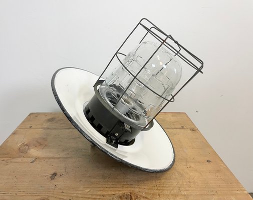 Industrial Cage Pendant Lamp, 1960s-CGF-1057196