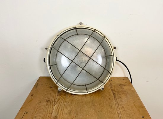 Industrial Cast Aluminium Wall or Ceiling Lamp from Elektrosvit, 1970s-CGF-1141621