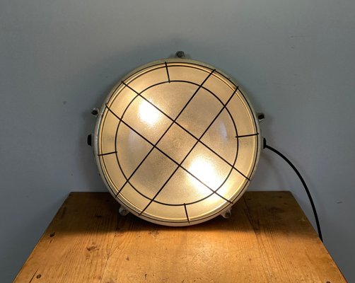 Industrial Cast Aluminium Wall or Ceiling Lamp from Elektrosvit, 1970s-CGF-1141621