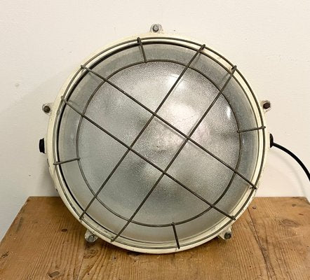 Industrial Cast Aluminium Wall or Ceiling Lamp from Elektrosvit, 1970s-CGF-1141621