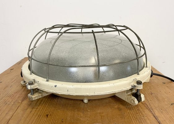 Industrial Cast Aluminium Wall or Ceiling Lamp from Elektrosvit, 1970s-CGF-1141621