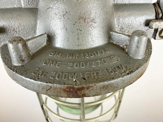 Industrial Cast Iron Cage Pendant Light, 1960s-CGF-1268378