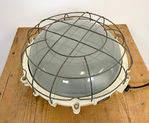 Industrial Cast Iron Wall or Ceiling Lamp, 1970s From Elektrosvit-CGF-1110372