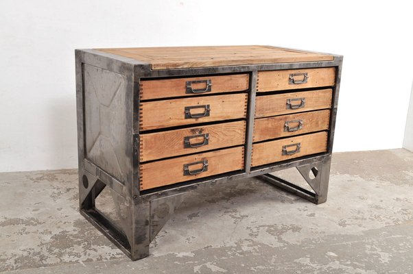 Industrial Chest of Drawers, 1950s-AOX-1787915