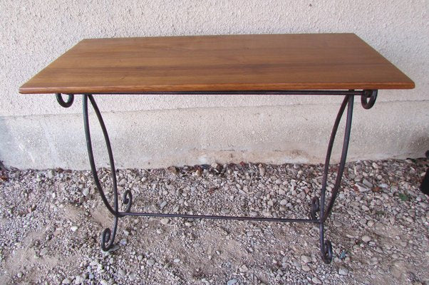 Industrial Console Table in Wrought Iron, 1990s-RDN-1723033