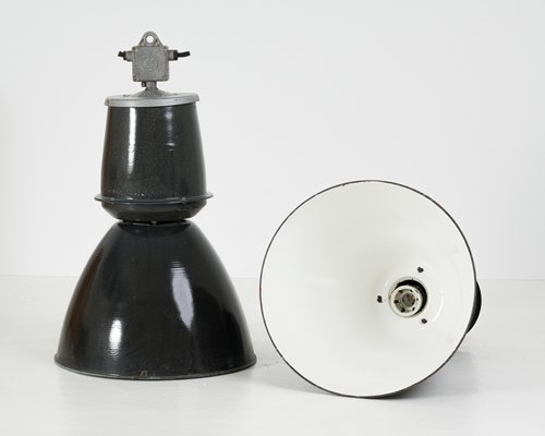 Industrial Czech Ceiling Lamp from Elektrosvit, 1970s-FWY-704026