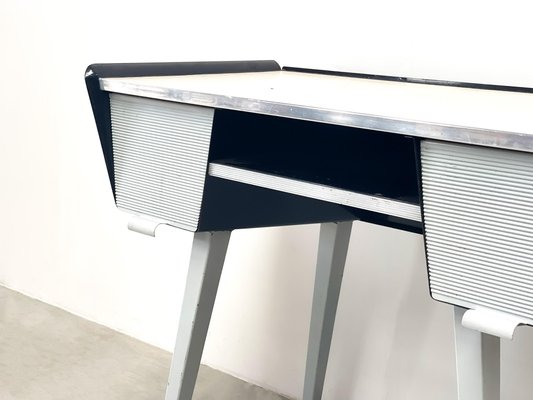 Industrial Desk in the Style of Jean Prouvé, 1950s-XLH-1706984