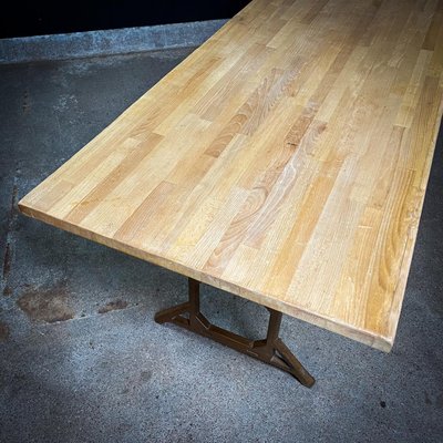 Industrial Dining Table in Beech-IA-1725878