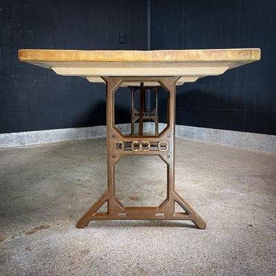 Industrial Dining Table in Beech-IA-1725878