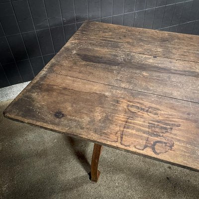 Industrial Dining Table in Teak-IA-1743267