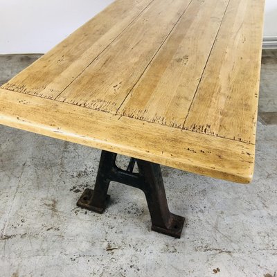 Industrial Dining Table with Machine Parts Oxidaad, 1920s-LCQ-1403560