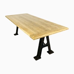 Industrial Dining Table with Machine Parts Oxidaad, 1920s-LCQ-1403560