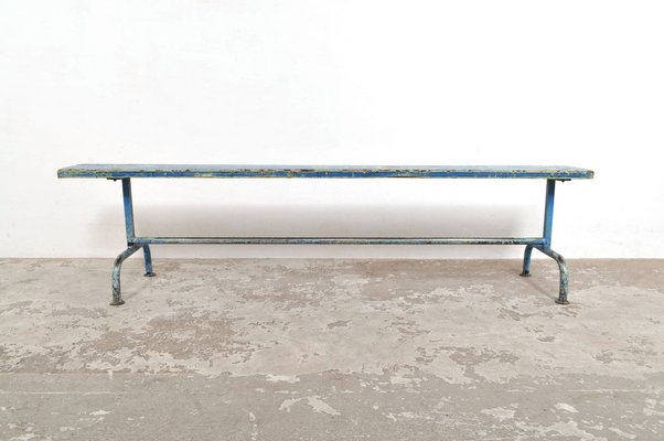 Industrial Dressing Room Bench, 1950s-AOX-1731620