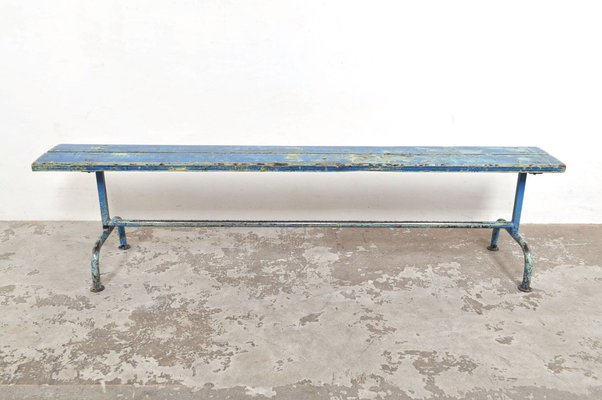 Industrial Dressing Room Bench, 1950s-AOX-1731620