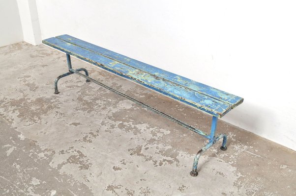 Industrial Dressing Room Bench, 1950s-AOX-1731620