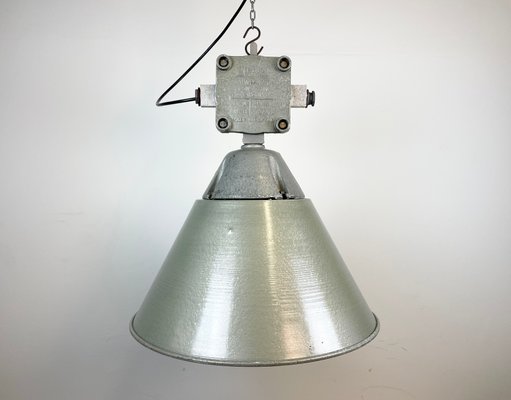 Industrial Explosion Proof Lamp with Aluminium Shade from Polam, 1970s-CGF-1268429