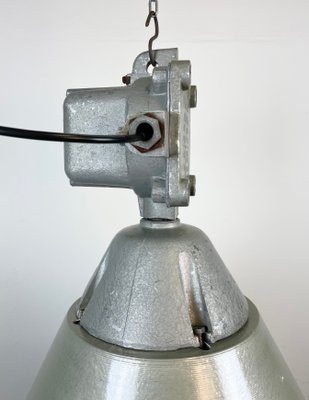 Industrial Explosion Proof Lamp with Aluminium Shade from Polam, 1970s-CGF-1268429